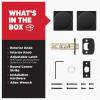 imageKwikset Pismo Entry Door Knob with Lock and Key Secure Keyed Handle Exterior Front Entrance and Bedroom Matte Black Pick Resistant SmartKey Rekey Security and MicrobanMatte Black