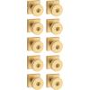imageKwikset Pismo Entry Door Knob with Lock and Key Secure Keyed Handle Exterior Front Entrance and Bedroom Matte Black Pick Resistant SmartKey Rekey Security and MicrobanSatin Brass