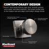 imageKwikset Pismo Entry Door Knob with Lock and Key Secure Keyed Handle Exterior Front Entrance and Bedroom Matte Black Pick Resistant SmartKey Rekey Security and MicrobanSatin Nickel