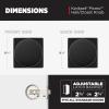 imageKwikset Pismo Entry Door Knob with Lock and Key Secure Keyed Handle Exterior Front Entrance and Bedroom Matte Black Pick Resistant SmartKey Rekey Security and MicrobanMatte Black