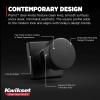 imageKwikset Pismo Entry Door Knob with Lock and Key Secure Keyed Handle Exterior Front Entrance and Bedroom Matte Black Pick Resistant SmartKey Rekey Security and MicrobanMatte Black
