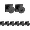 imageKwikset Pismo Entry Door Knob with Lock and Key Secure Keyed Handle Exterior Front Entrance and Bedroom Matte Black Pick Resistant SmartKey Rekey Security and MicrobanMatte Black