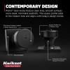 imageKwikset Pismo Entry Door Knob with Lock and Key Secure Keyed Handle Exterior Front Entrance and Bedroom Matte Black Pick Resistant SmartKey Rekey Security and MicrobanMatte Black