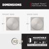 imageKwikset Pismo Entry Door Knob with Lock and Key Secure Keyed Handle Exterior Front Entrance and Bedroom Matte Black Pick Resistant SmartKey Rekey Security and MicrobanSatin Nickel