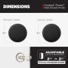 imageKwikset Pismo Interior Passage Door Knob Handle For Closet and Hallway Doors NonLocking Doorknob in Satin Nickel with Microban ProtectionMatte Black