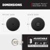 imageKwikset Pismo Interior Passage Door Knob Handle For Closet and Hallway Doors NonLocking Doorknob in Satin Nickel with Microban ProtectionMatte Black