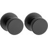 imageKwikset Pismo Interior Passage Door Knob Handle For Closet and Hallway Doors NonLocking Doorknob in Satin Nickel with Microban ProtectionMatte Black