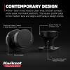 imageKwikset Pismo Interior Passage Door Knob Handle For Closet and Hallway Doors NonLocking Doorknob in Satin Nickel with Microban ProtectionMatte Black