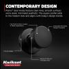 imageKwikset Pismo Interior Passage Door Knob Handle For Closet and Hallway Doors NonLocking Doorknob in Satin Nickel with Microban ProtectionMatte Black