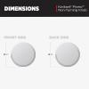 imageKwikset Pismo Interior Passage Door Knob Handle For Closet and Hallway Doors NonLocking Doorknob in Satin Nickel with Microban ProtectionPolished Chrome