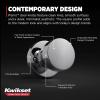 imageKwikset Pismo Interior Passage Door Knob Handle For Closet and Hallway Doors NonLocking Doorknob in Satin Nickel with Microban ProtectionPolished Chrome