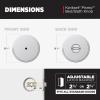 imageKwikset Pismo Interior Passage Door Knob Handle For Closet and Hallway Doors NonLocking Doorknob in Satin Nickel with Microban ProtectionPolished Chrome