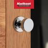 imageKwikset Pismo Interior Passage Door Knob Handle For Closet and Hallway Doors NonLocking Doorknob in Satin Nickel with Microban ProtectionPolished Chrome