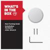 imageKwikset Pismo Interior Passage Door Knob Handle For Closet and Hallway Doors NonLocking Doorknob in Satin Nickel with Microban ProtectionPolished Chrome