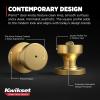imageKwikset Pismo Interior Passage Door Knob Handle For Closet and Hallway Doors NonLocking Doorknob in Satin Nickel with Microban ProtectionSatin Brass