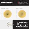 imageKwikset Pismo Interior Passage Door Knob Handle For Closet and Hallway Doors NonLocking Doorknob in Satin Nickel with Microban ProtectionSatin Brass