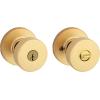 imageKwikset Pismo Interior Passage Door Knob Handle For Closet and Hallway Doors NonLocking Doorknob in Satin Nickel with Microban ProtectionSatin Brass