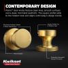 imageKwikset Pismo Interior Passage Door Knob Handle For Closet and Hallway Doors NonLocking Doorknob in Satin Nickel with Microban ProtectionSatin Brass