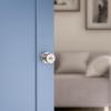 imageKwikset Pismo Interior Passage Door Knob Handle For Closet and Hallway Doors NonLocking Doorknob in Satin Nickel with Microban ProtectionSatin Nickel