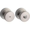 imageKwikset Pismo Interior Passage Door Knob Handle For Closet and Hallway Doors NonLocking Doorknob in Satin Nickel with Microban ProtectionSatin Nickel