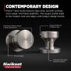 imageKwikset Pismo Interior Passage Door Knob Handle For Closet and Hallway Doors NonLocking Doorknob in Satin Nickel with Microban ProtectionSatin Nickel