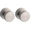 imageKwikset Pismo Interior Passage Door Knob Handle For Closet and Hallway Doors NonLocking Doorknob in Satin Nickel with Microban ProtectionSatin Nickel