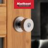 imageKwikset Pismo Interior Passage Door Knob Handle For Closet and Hallway Doors NonLocking Doorknob in Satin Nickel with Microban ProtectionSatin Nickel