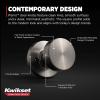 imageKwikset Pismo Interior Passage Door Knob Handle For Closet and Hallway Doors NonLocking Doorknob in Satin Nickel with Microban ProtectionSatin Nickel