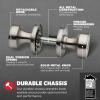 imageKwikset Pismo Interior Passage Door Knob Handle For Closet and Hallway Doors NonLocking Doorknob in Satin Nickel with Microban ProtectionSatin Nickel