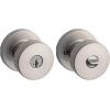 imageKwikset Pismo Interior Passage Door Knob Handle For Closet and Hallway Doors NonLocking Doorknob in Satin Nickel with Microban ProtectionSatin Nickel