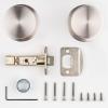 imageKwikset Pismo Interior Passage Door Knob Handle For Closet and Hallway Doors NonLocking Doorknob in Satin Nickel with Microban ProtectionSatin Nickel