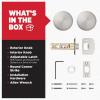 imageKwikset Pismo Interior Passage Door Knob Handle For Closet and Hallway Doors NonLocking Doorknob in Satin Nickel with Microban ProtectionSatin Nickel