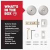 imageKwikset Pismo Interior Passage Door Knob Handle For Closet and Hallway Doors NonLocking Doorknob in Satin Nickel with Microban ProtectionSatin Nickel