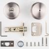 imageKwikset Pismo Interior Passage Door Knob Handle For Closet and Hallway Doors NonLocking Doorknob in Satin Nickel with Microban ProtectionSatin Nickel
