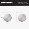 imageKwikset Pismo Interior Passage Door Knob Handle For Closet and Hallway Doors NonLocking Doorknob in Satin Nickel with Microban ProtectionSatin Nickel