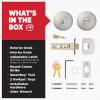 imageKwikset Pismo Interior Passage Door Knob Handle For Closet and Hallway Doors NonLocking Doorknob in Satin Nickel with Microban ProtectionSatin Nickel