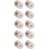 imageKwikset Pismo Interior Passage Door Knob Handle For Closet and Hallway Doors NonLocking Doorknob in Satin Nickel with Microban ProtectionSatin Nickel