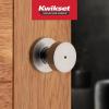 imageKwikset Pismo Interior Passage Door Knob Handle For Closet and Hallway Doors NonLocking Doorknob in Satin Nickel with Microban ProtectionSatin Nickel