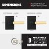 imageKwikset Prava Entry Door Knurled Handle with Lock and Key Secure Keyed Reversible Lever Exterior for Front Entrance and Bedrooms Satin Brass Pick Resistant Smartkey Rekey Security and MicrobanMatte Black  Satin Brass