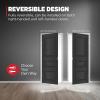 imageKwikset Prava Entry Door Knurled Handle with Lock and Key Secure Keyed Reversible Lever Exterior for Front Entrance and Bedrooms Satin Brass Pick Resistant Smartkey Rekey Security and MicrobanMatte Black  Satin Brass