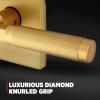 imageKwikset Prava Entry Door Knurled Handle with Lock and Key Secure Keyed Reversible Lever Exterior for Front Entrance and Bedrooms Satin Brass Pick Resistant Smartkey Rekey Security and MicrobanSatin Brass