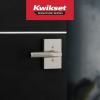 imageKwikset Prava Entry Door Knurled Handle with Lock and Key Secure Keyed Reversible Lever Exterior for Front Entrance and Bedrooms Satin Brass Pick Resistant Smartkey Rekey Security and MicrobanSatin Nickel