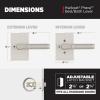 imageKwikset Prava Entry Door Knurled Handle with Lock and Key Secure Keyed Reversible Lever Exterior for Front Entrance and Bedrooms Satin Brass Pick Resistant Smartkey Rekey Security and MicrobanSatin Nickel