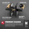 imageKwikset Prava Entry Door Knurled Handle with Lock and Key Secure Keyed Reversible Lever Exterior for Front Entrance and Bedrooms Satin Brass Pick Resistant Smartkey Rekey Security and MicrobanMatte Black  Satin Brass