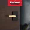 imageKwikset Prava Entry Door Knurled Handle with Lock and Key Secure Keyed Reversible Lever Exterior for Front Entrance and Bedrooms Satin Brass Pick Resistant Smartkey Rekey Security and MicrobanMatte Black  Satin Brass