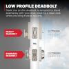 imageKwikset Prava Front Door Lock Handle and Deadbolt Set Entry Handleset Exterior with Interior Reversible Lever Matte Black Pick Resistant SmartKey Rekey Deadbolt Security with Microban ProtectionSatin Nickel