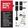 imageKwikset Prava Front Door Lock Handle and Deadbolt Set Entry Handleset Exterior with Interior Reversible Lever Matte Black Pick Resistant SmartKey Rekey Deadbolt Security with Microban ProtectionMatte Black