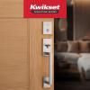imageKwikset San Clemente Front Door Lock Handle and Deadbolt Set Entry Handleset with Mirada Reversible Lever Matte Black Pick Resistant SmartKey Rekey Deadbolt Security with Microban ProtectionSatin Nickel