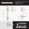 imageKwikset San Clemente Front Door Lock Handle and Deadbolt Set Entry Handleset with Mirada Reversible Lever Satin Nickel Pick Resistant SmartKey Rekey Deadbolt Security with Microban ProtectionSatin Nickel