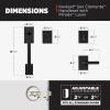imageKwikset San Clemente Front Door Lock Handle and Deadbolt Set Entry Handleset with Mirada Reversible Lever Satin Nickel Pick Resistant SmartKey Rekey Deadbolt Security with Microban ProtectionMatte Black